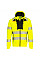 DX477 Yellow/Black DX4 Hi-Vis Funnel Neck Zipped Sweatshirt