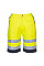 E043 Yellow/Navy Hi-Vis Contrast Shorts