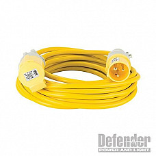 Defender Arctic Extension Lead Yellow 16A 2.5mm2 10m