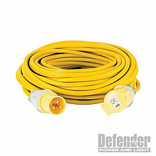 Defender Extension Lead Yellow 2.5mm2 16A 25m