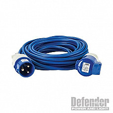 Defender Arctic Extension Lead Blue 2.5mm2 32A 14m