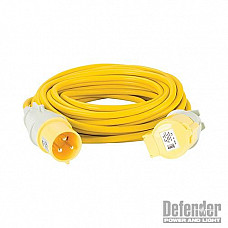 Defender Extension Lead Yellow 4mm2 32A 14m