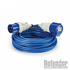 Defender Arctic Extension Lead Blue 2.5mm2 32A 25m