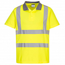 EC10 Yellow Eco Hi-Vis Polo Shirt S/S (6 Pack)