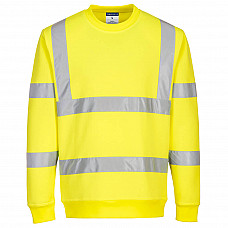 EC13 Yellow Eco Hi-Vis Sweatshirt