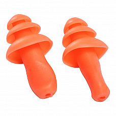 EP10 Orange Reusable TPR Ear Plugs (50 Pairs)