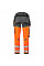 EV442 Orange/Metal Grey EV4 Hi-Vis Stretch Detachable Holster Class 1 Trousers