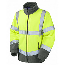 HARTLAND ISO 20471 Cl 3 Fleece Jacket HV YELLOW