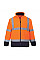 F301 Orange/Navy Hi-Vis Contrast Fleece