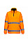 F302 Orange Hi-Vis 1/2 Zip Fleece