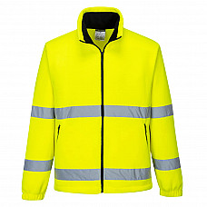 F303 Yellow Hi-Vis Windbreaker Fleece