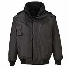 F465 Black 4-in-1 Bomber Jacket