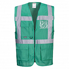 F476 Bottle Green Iona Executive Vest