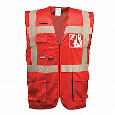 F476 Red Iona Executive Vest