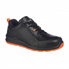 FC09 Black/Orange Portwest Compositelite Perforated Safety Trainer S1P