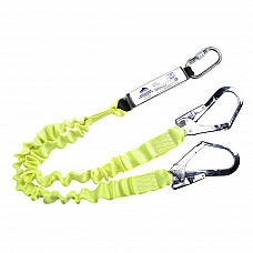 FP52 Yellow Double Elasticated 1.8m Lanyard With Shock Absorber