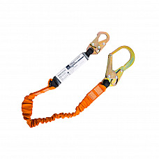 FP74 Black/Orange Single 140kg 1.8m Lanyard with Shock Absorber