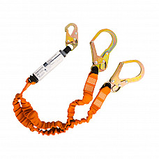 FP75 Black/Orange Double 140kg 1.8m Lanyard with Shock Absorber