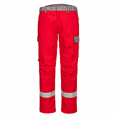 FR06 Red Bizflame Industry Two Tone Trousers