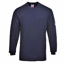 FR11 Navy Flame Resistant Anti-Static Long Sleeve T-Shirt