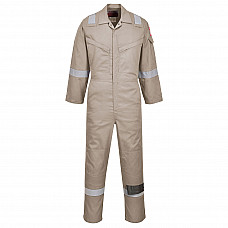 FR21 Khaki Flame Resistant Super Light Weight Anti-Static Coverall 210g