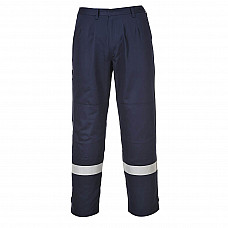 FR26 Navy Tall Bizflame Work Trousers