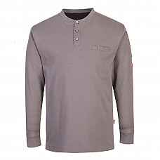 FR32 Grey FR Anti-Static Henley