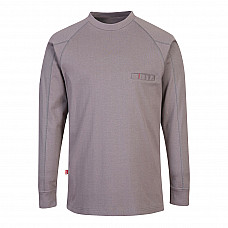 FR33 Grey FR Anti-Static Crew Neck