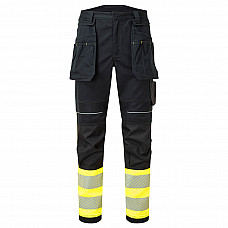 FR416 Yellow/Black PW3 FR Hi Vis Class 1 Holster Trousers