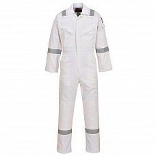 FR50 White Flame Resistant Anti-Static Coverall 350g