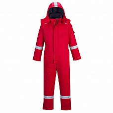 FR53 Red FR Anti-Static Winter Coverall