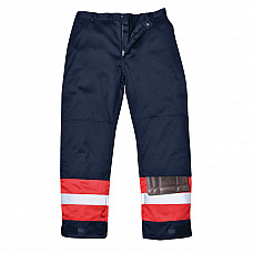 FR56 Navy Tall Bizflame Work Trousers