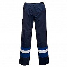 FR56 Navy/Royal Bizflame Work Trousers