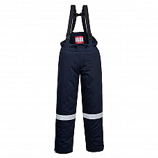 FR58 Navy FR Anti-Static Winter Salopettes