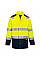 FR605 Yellow/Navy Bizflame Rain+ Hi-Vis Light Arc Jacket