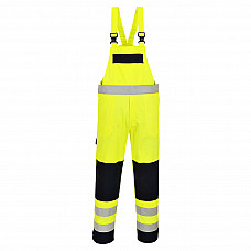 FR63 Yellow/Navy Hi-Vis Multi-Norm Bib and Brace