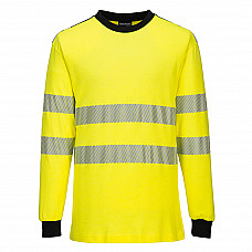 FR701 Yellow/Black PW3 Flame Resistant Hi-Vis T-Shirt