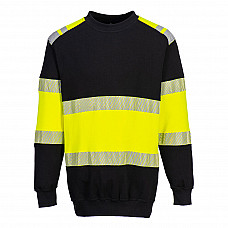 FR716 Yellow/Black PW3 Flame Resistant Class 1 Sweatshirt