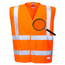 FR71 Orange Hi-Vis Anti Static Vest - Flame Resistant