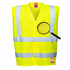 FR71 Yellow Hi-Vis Anti Static Vest - Flame Resistant