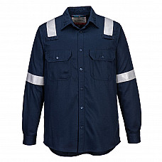 FR720 Navy FR Lightweight Anti-static Shirt