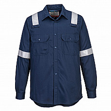 FR723 Navy FR Lightweight Anti-Static Shirt