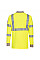 FR77 Yellow Flame Resistant Anti-Static Hi-Vis Long Sleeve Polo Shirt