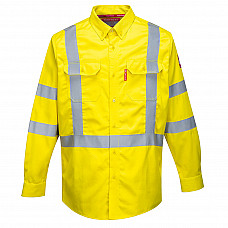 FR95 Yellow Bizflame 88/12 FR Hi-Vis Shirt