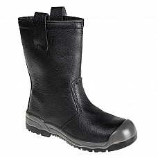 FW13 Black Steelite Rigger Boot S1P CI (With scuff cap)