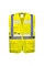 G456 Yellow Glowtex Ezee Zip Executive Vest