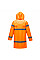 H442 Orange Hi-Vis Rain Coat 100cm