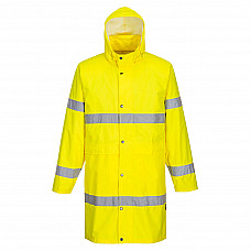 H442 Yellow Hi-Vis Rain Coat 100cm