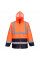 H443 Orange/Navy Hi-Vis Contrast Classic Rain Jacket