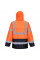 H443 Orange/Navy Hi-Vis Contrast Classic Rain Jacket